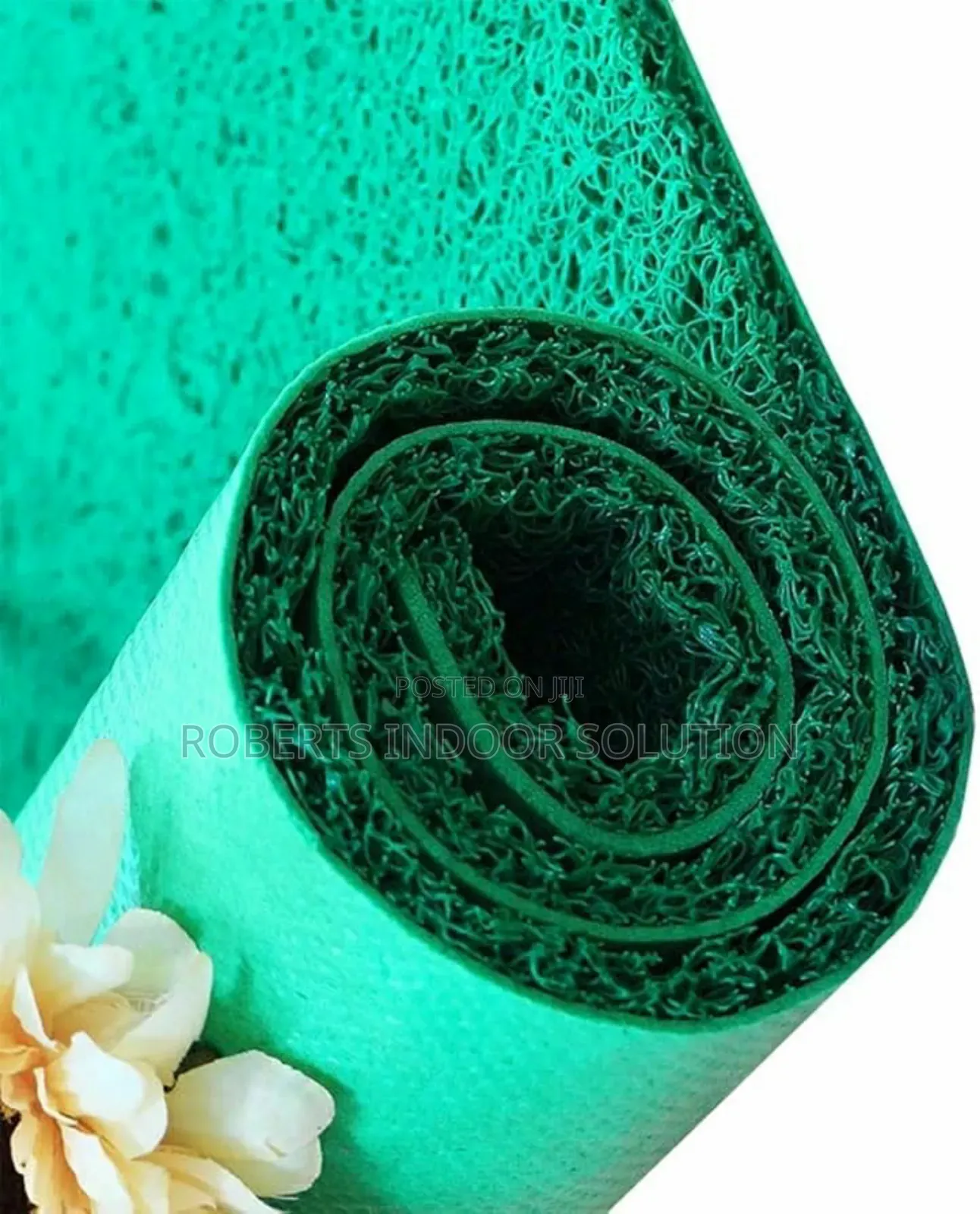 Vibrant Green PVC Entrance Mat – 1.2m Wide,Commercial Use