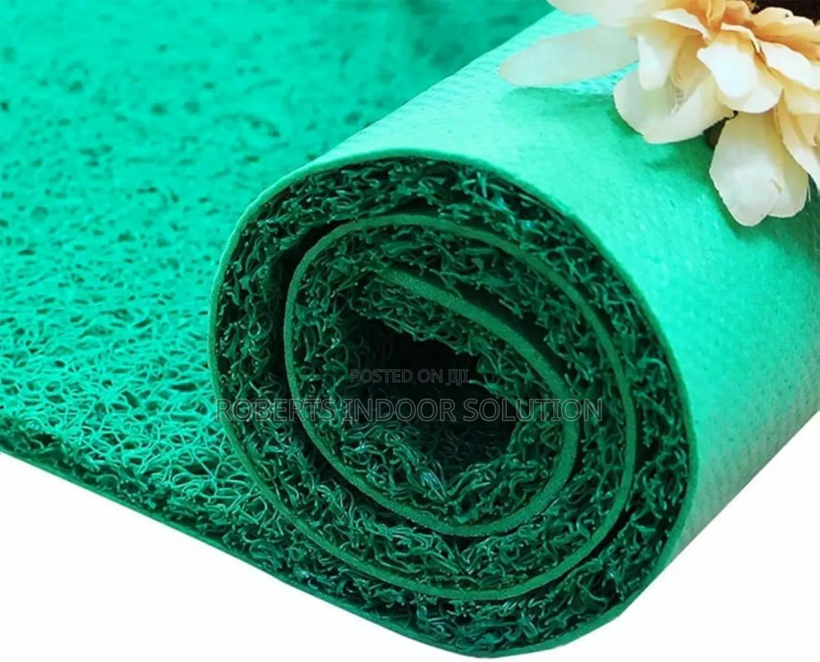 Vibrant Green PVC Entrance Mat – 1.2m Wide,Commercial Use