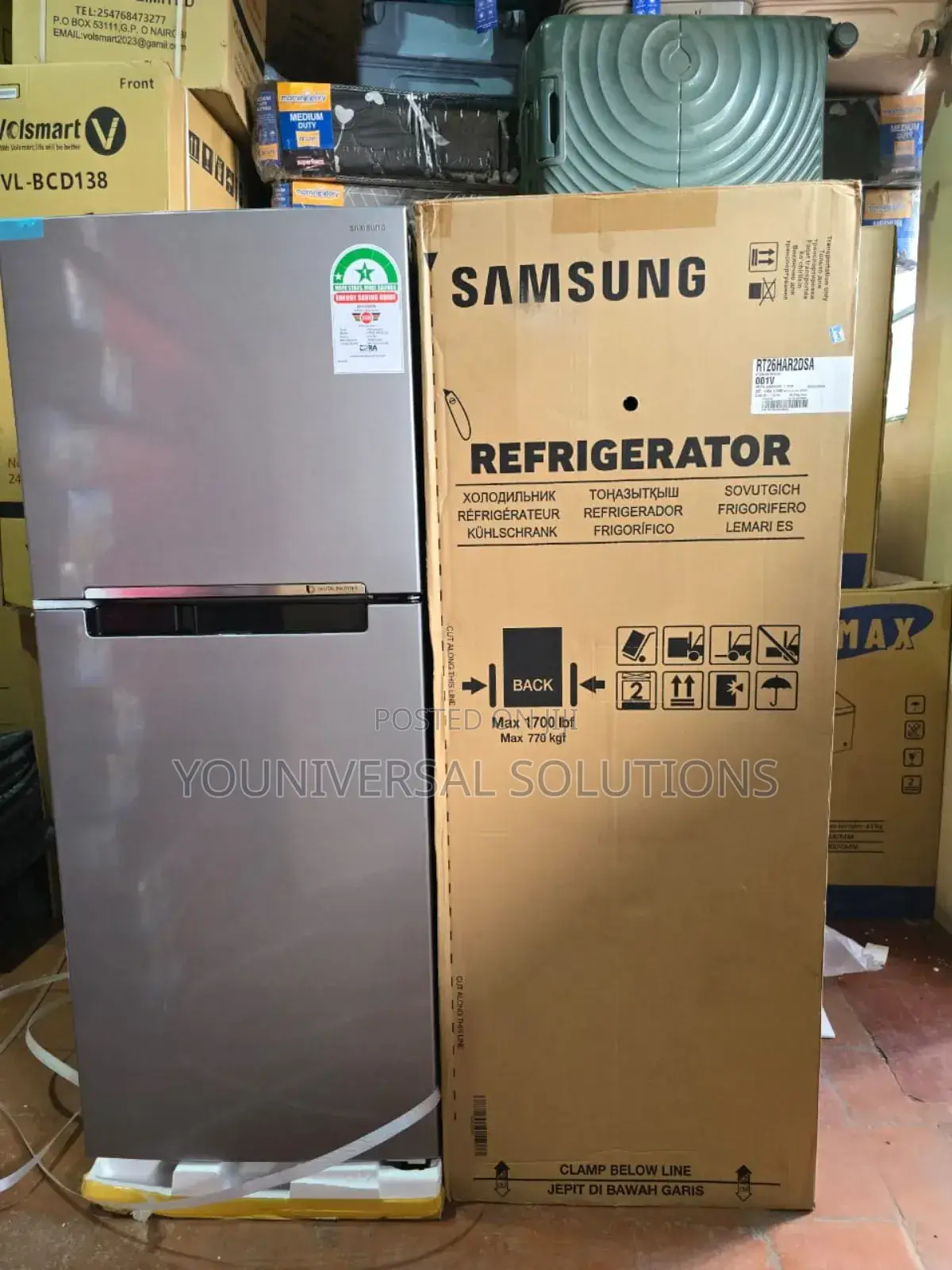 Samsung Fridge, Top Mount Freezer 2 Door, No Frost, 203l