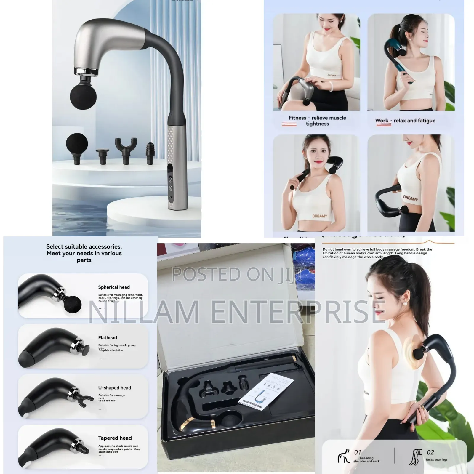 Extended Handle Gun Massager