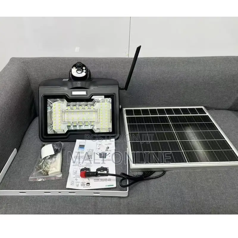 Solar-powered Led Street Flood Light With 4g Cctv Camera
