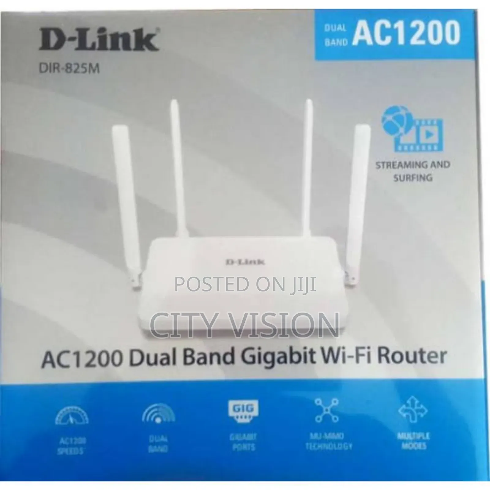 D-Link Ac1200 Dual Band Gigabit Wifi 5 Router Dir-825m