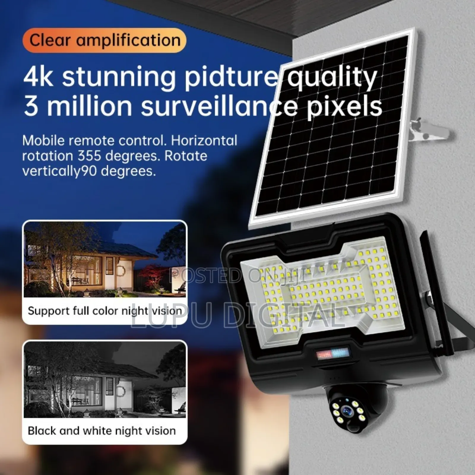 600 Watta Ai Solar Camera+ Lighting 2 In1