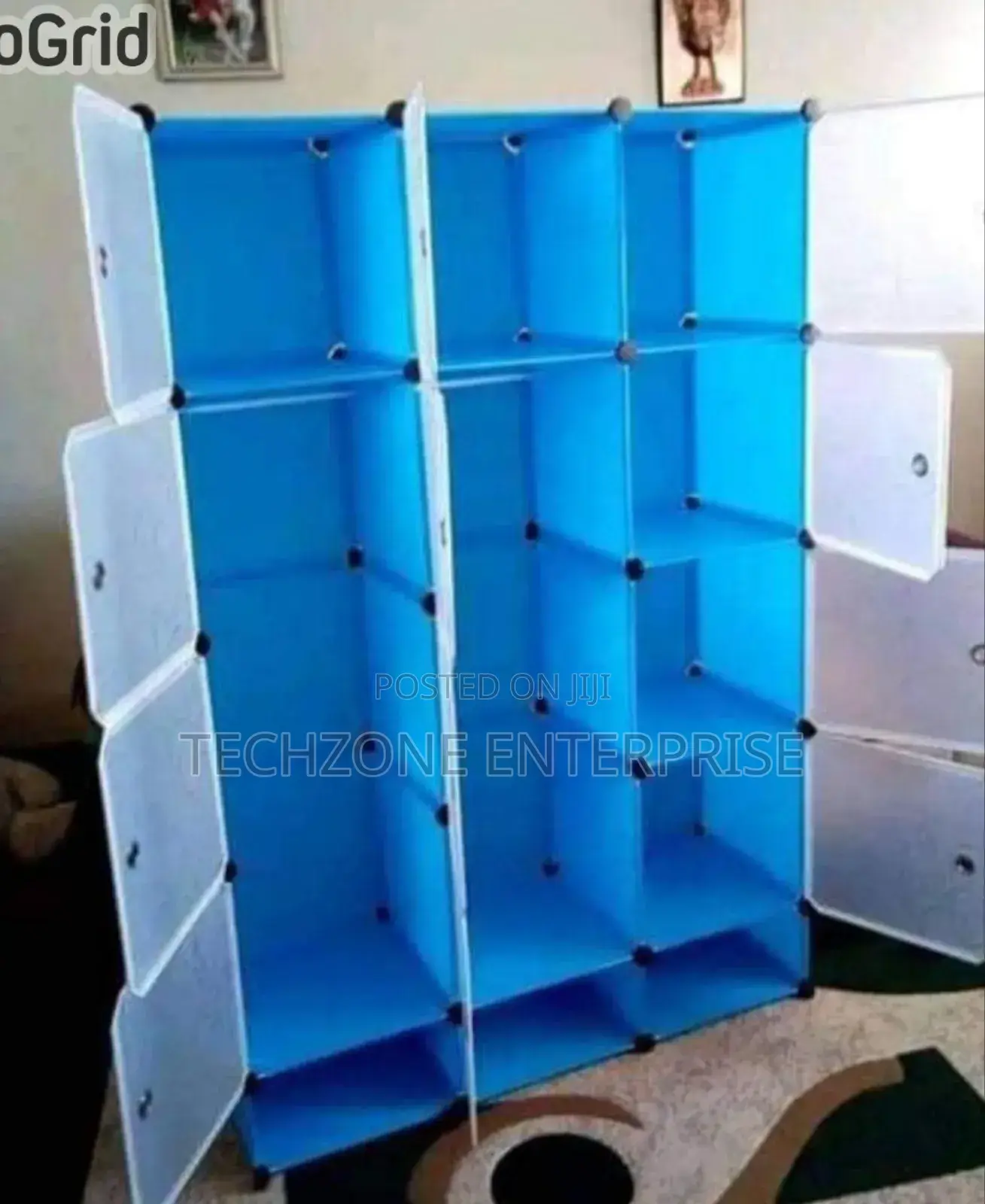 Portable Nunix 1202 3-Column Plastic Wardrobes