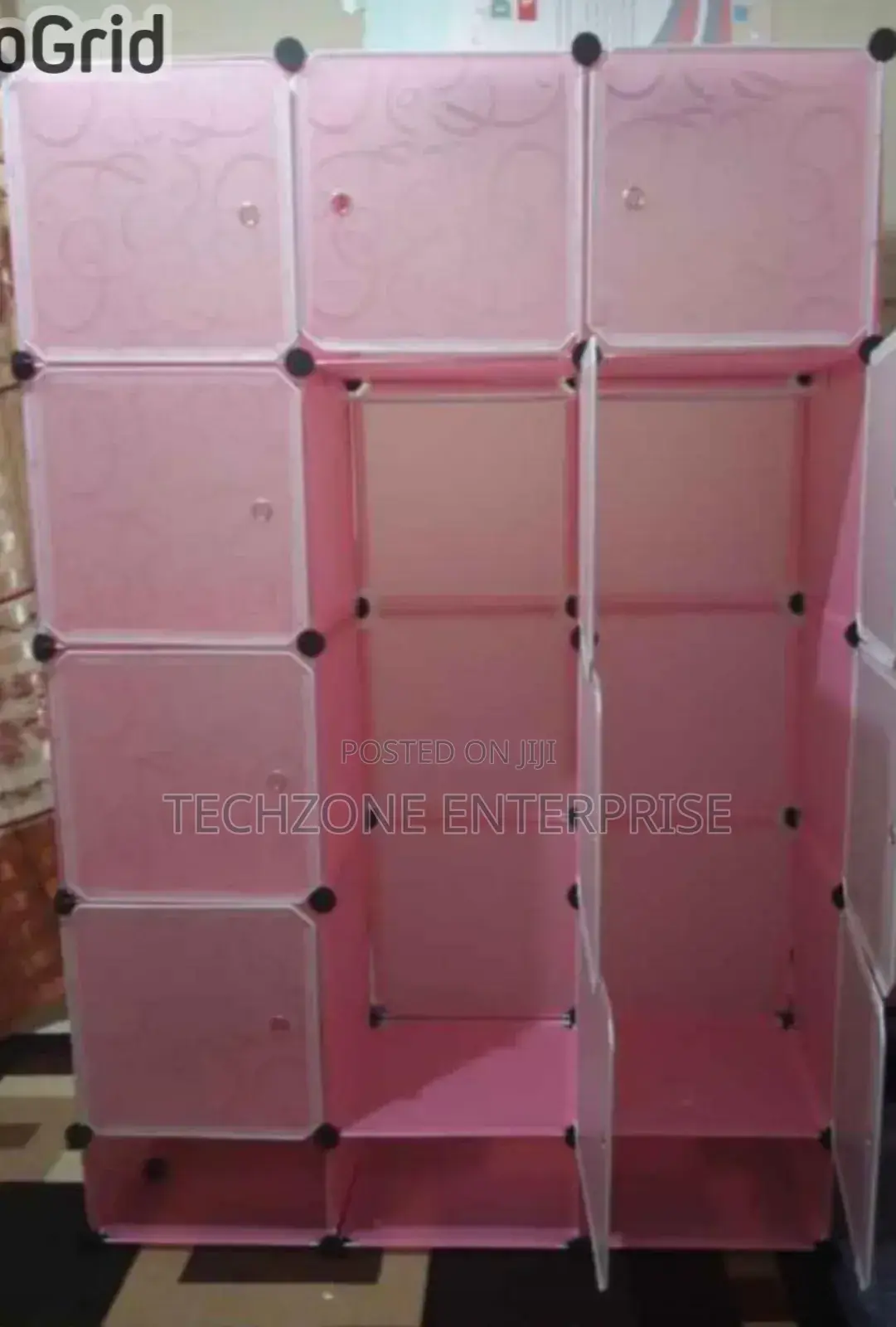 Nunix 1202 3-Column Plastic Wardrobes Stylish Appearance,