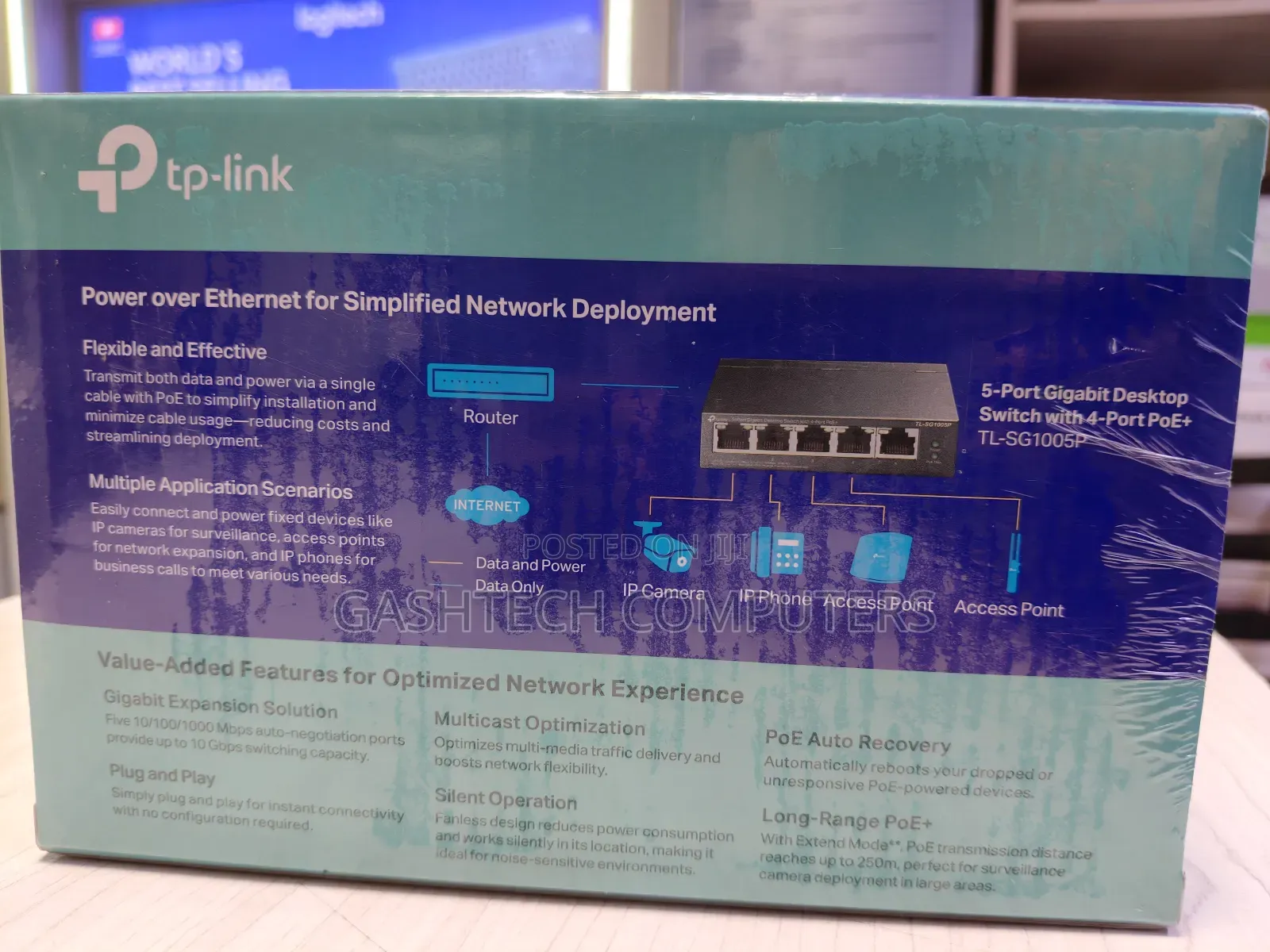 Tp-Link 5-Port Gigabit Desktop Switch With 4-Port Poe+