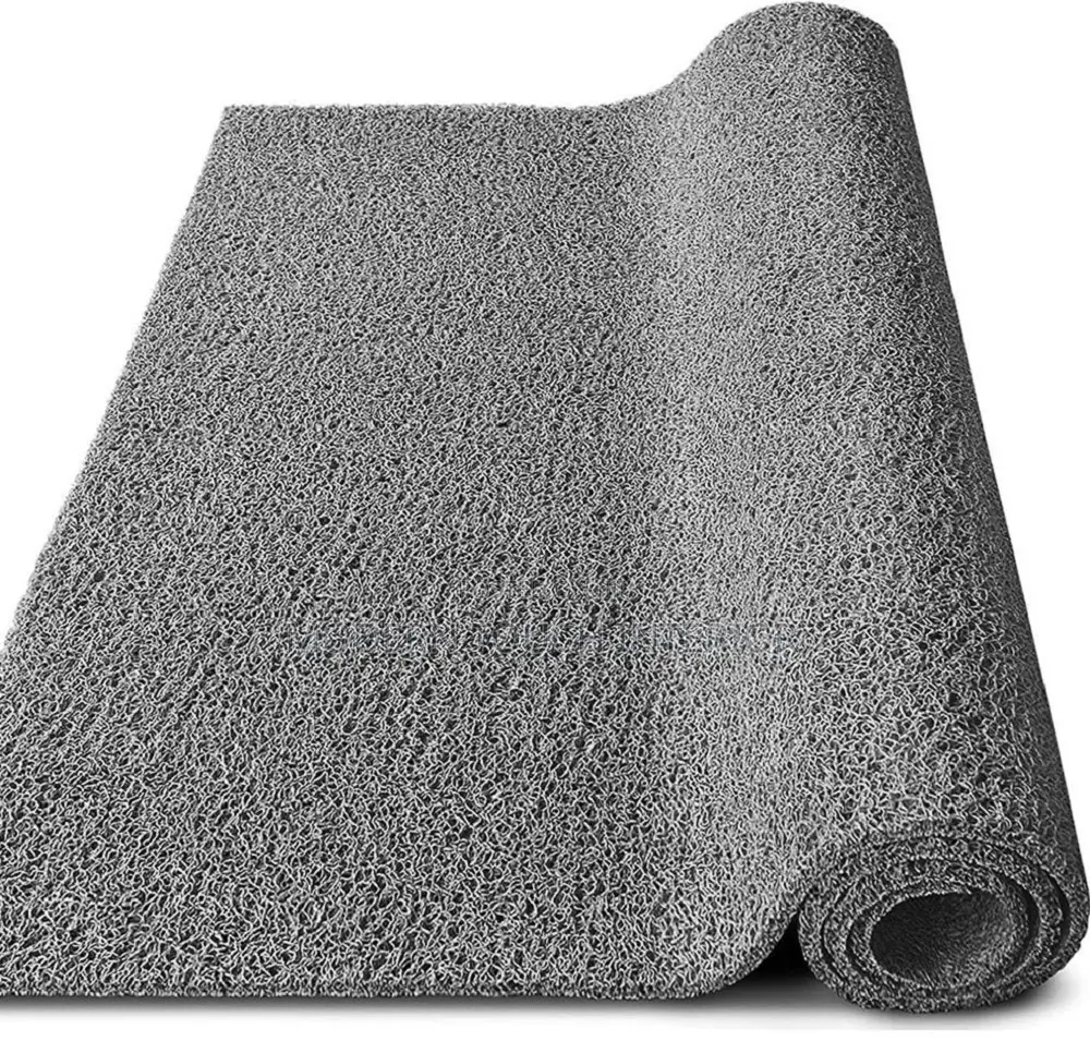 Grey Coil P.V.C Spaghetti Carpet
