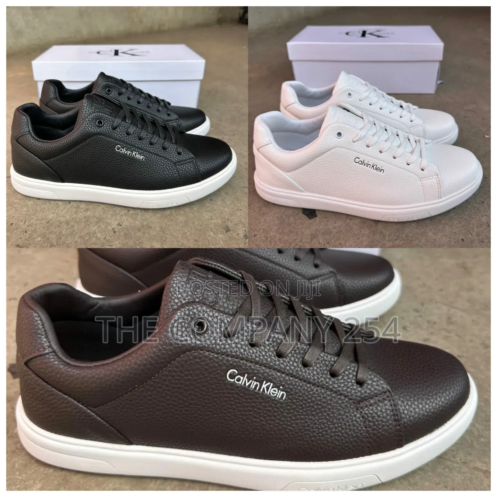 Quality Leather Casual Men Calvin Klein Sneakers Shoes