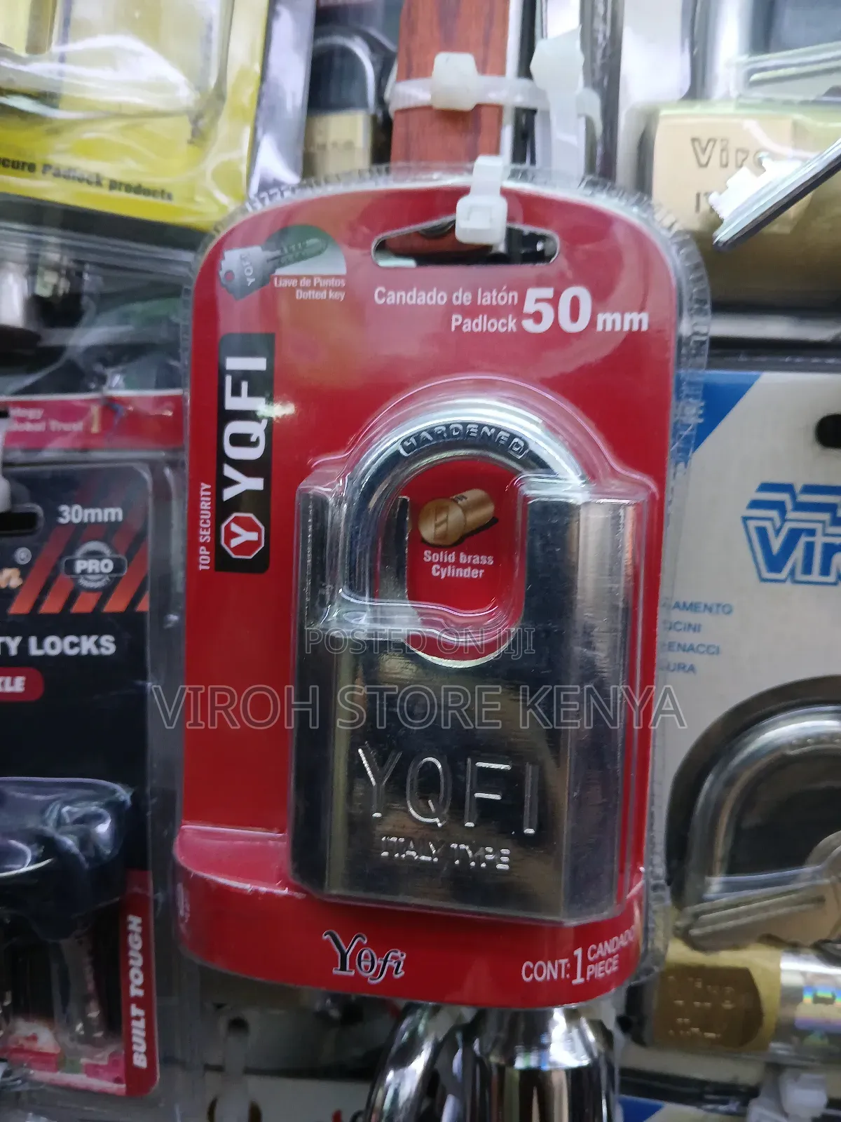 Yofi 50mm Italy Padlock Brass Lock