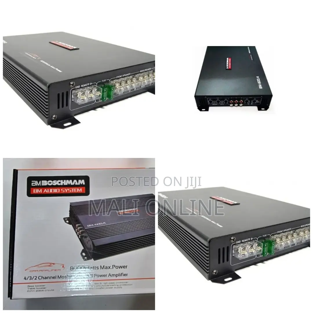 Boschmann Bm-600.4 Car Audio Amplifier 8000w Max