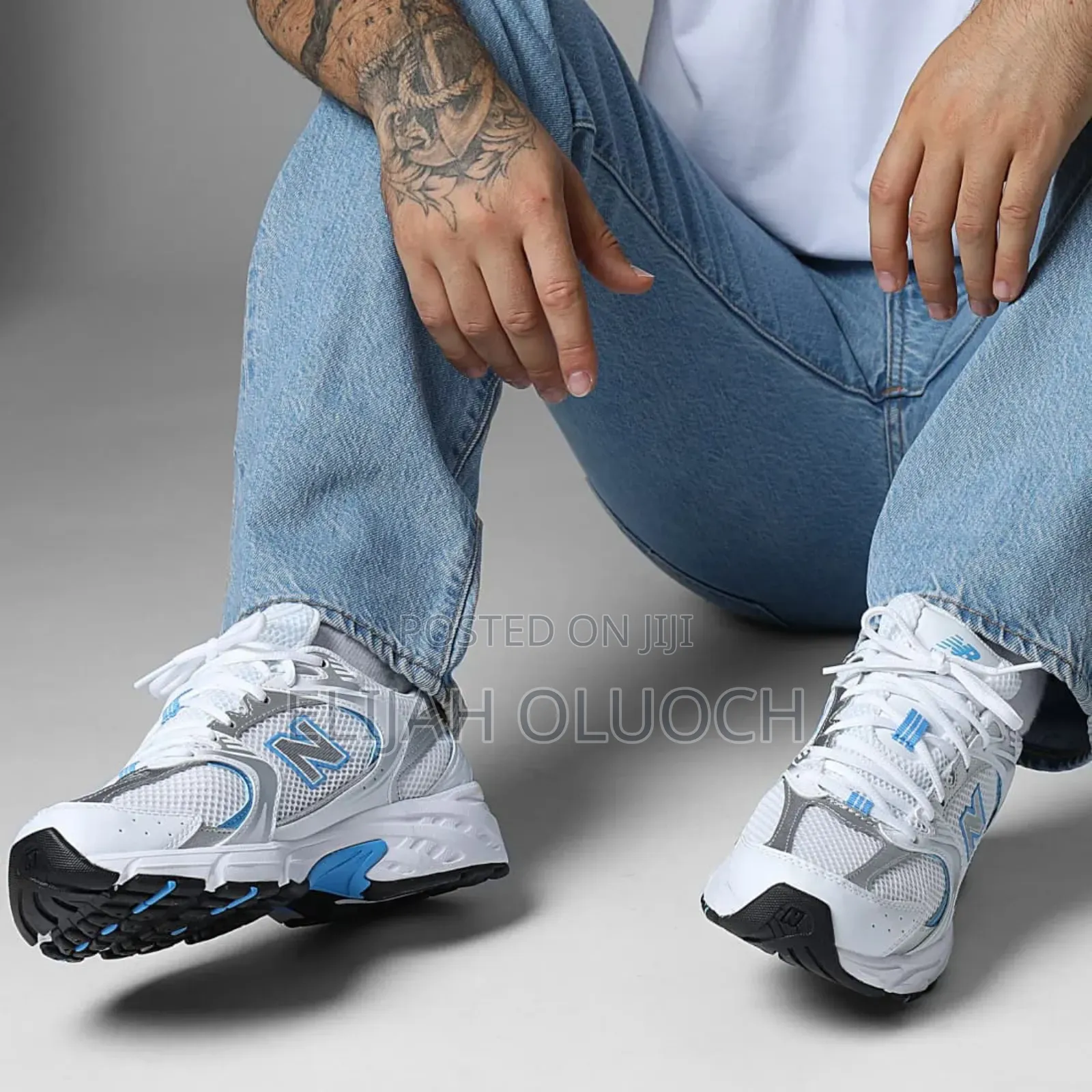 New Balance 530 Shoes White Blue