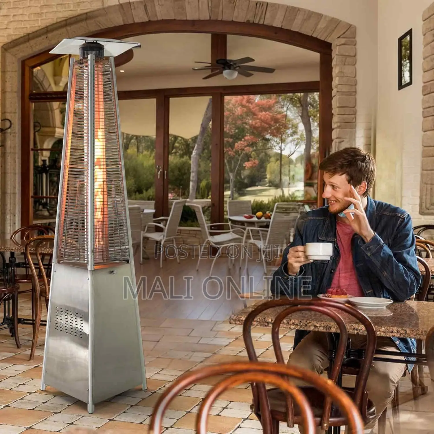 Modern Pyramid Outdoor Patio Heater 42,000 Btu Gas Heater