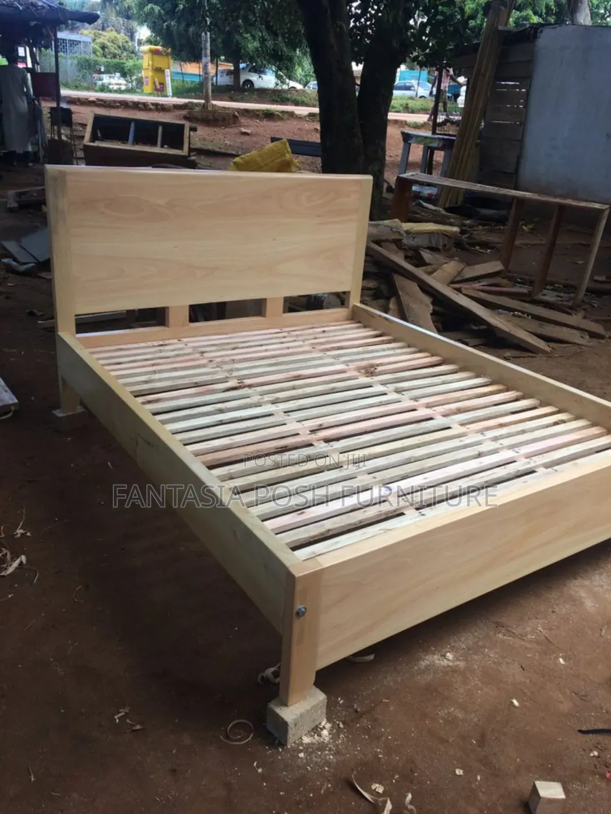 5x6 Minimalist Solid Wood Bedframe