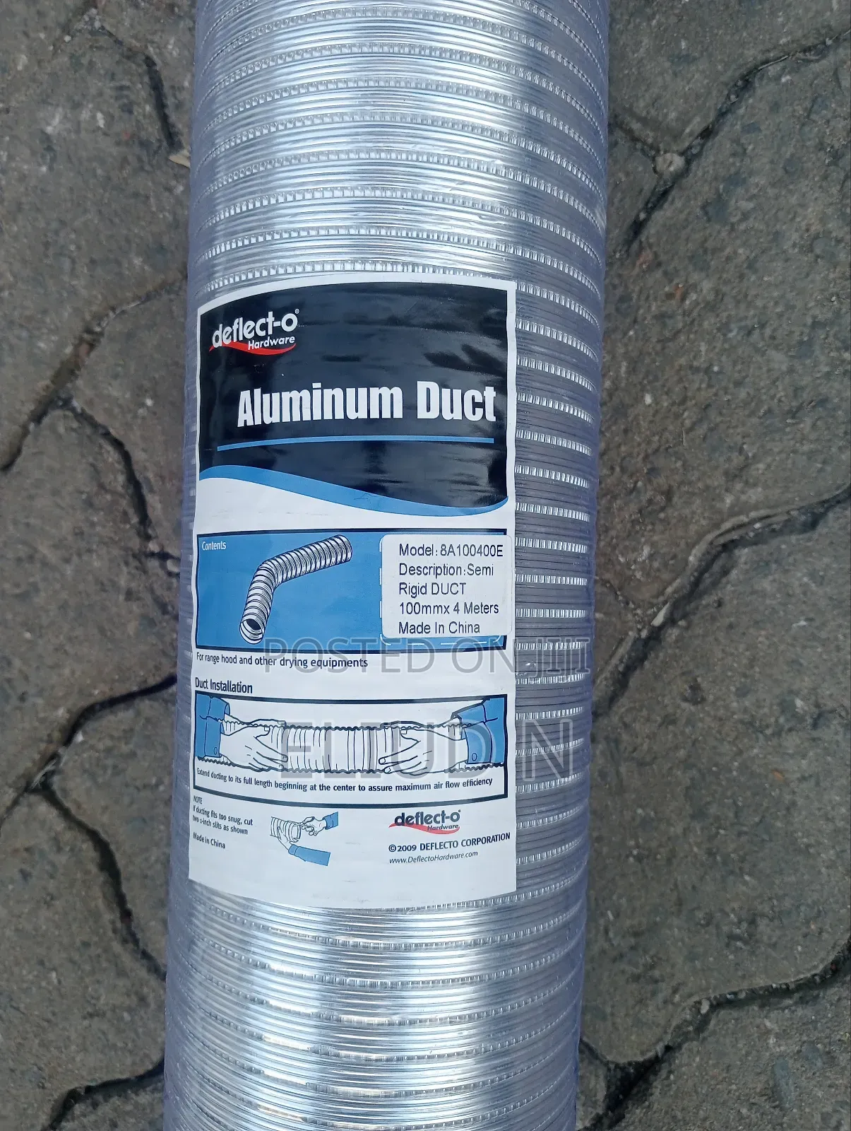 Top Quality Flex Aluminium Duct Pipe4mtrs×(100mm/150mm/180mm