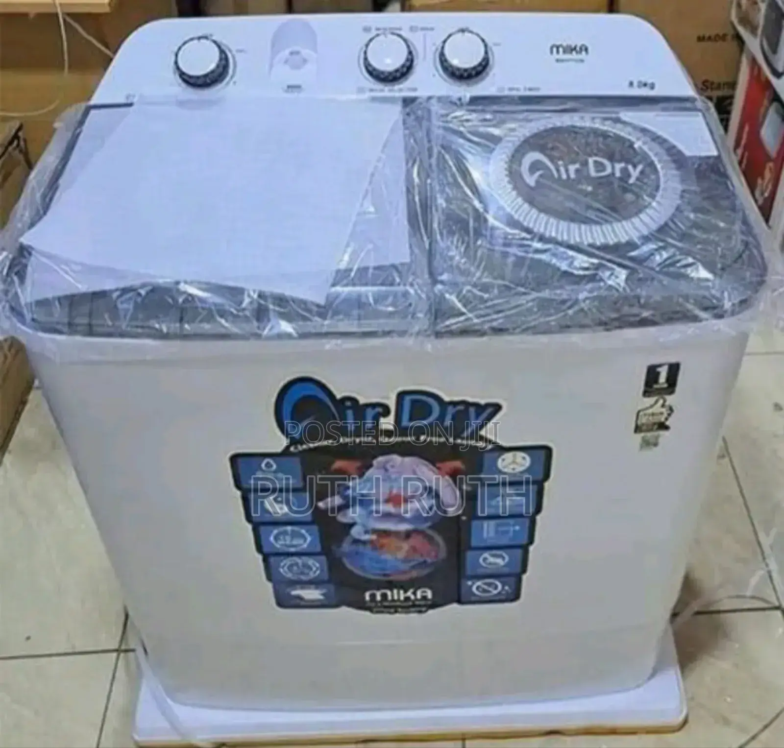 Mika 8kg Twin Tab Washing Machine