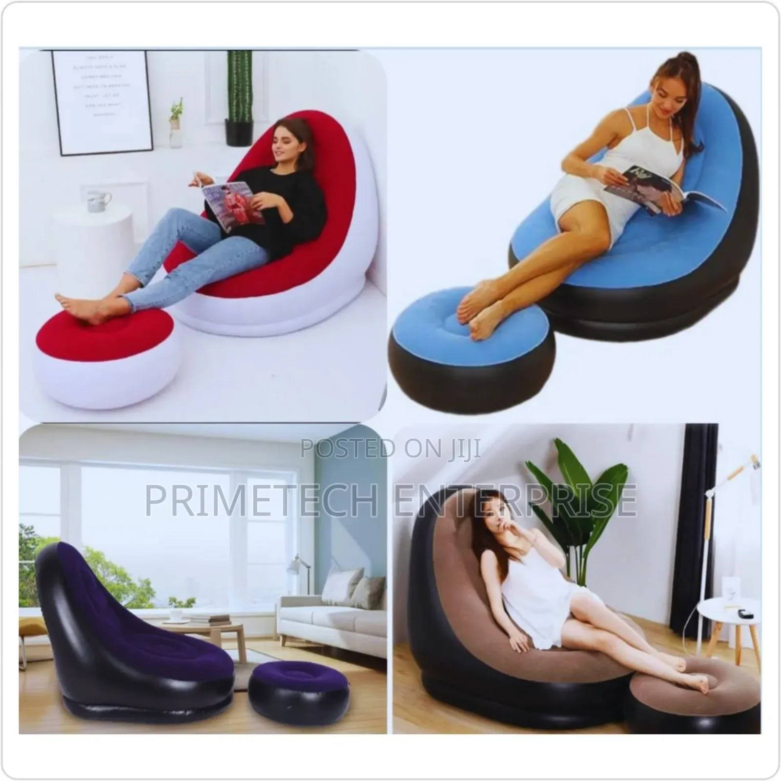 Inflatable Seats With Foot Rest