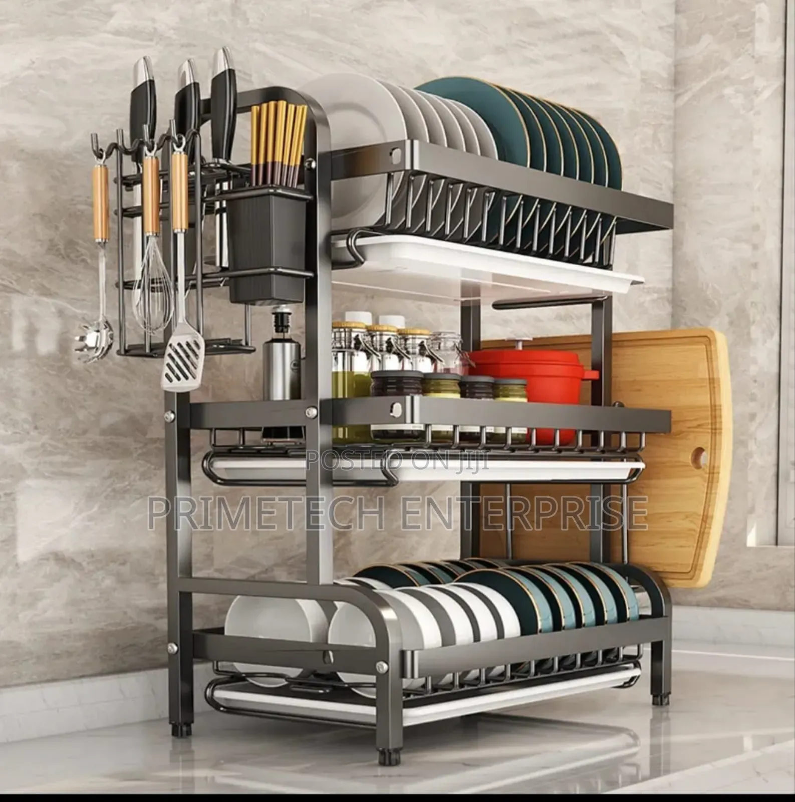 3 Layer Carbon Steel Dishrack