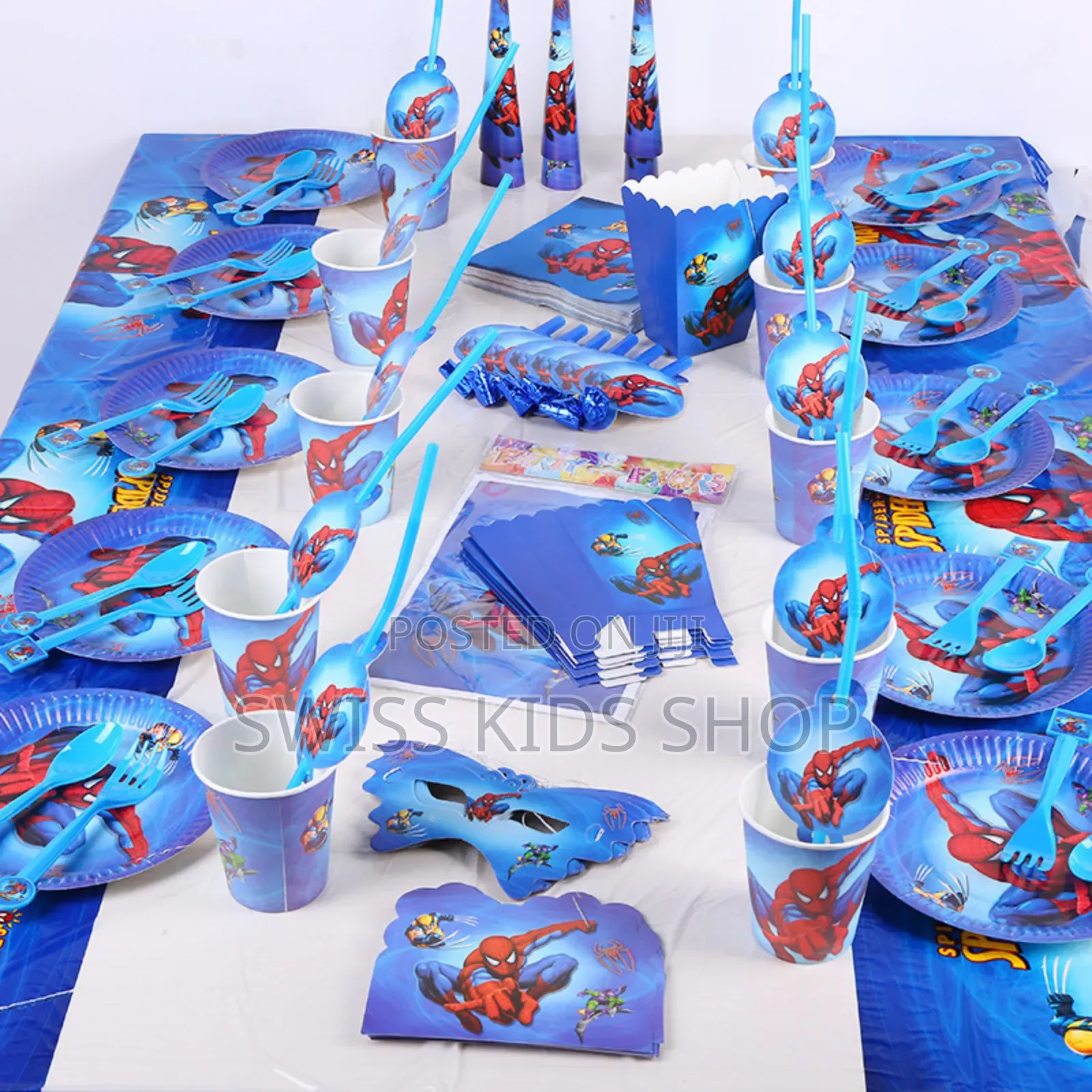 Spiderman Themed Boys Birthday Party Decorations