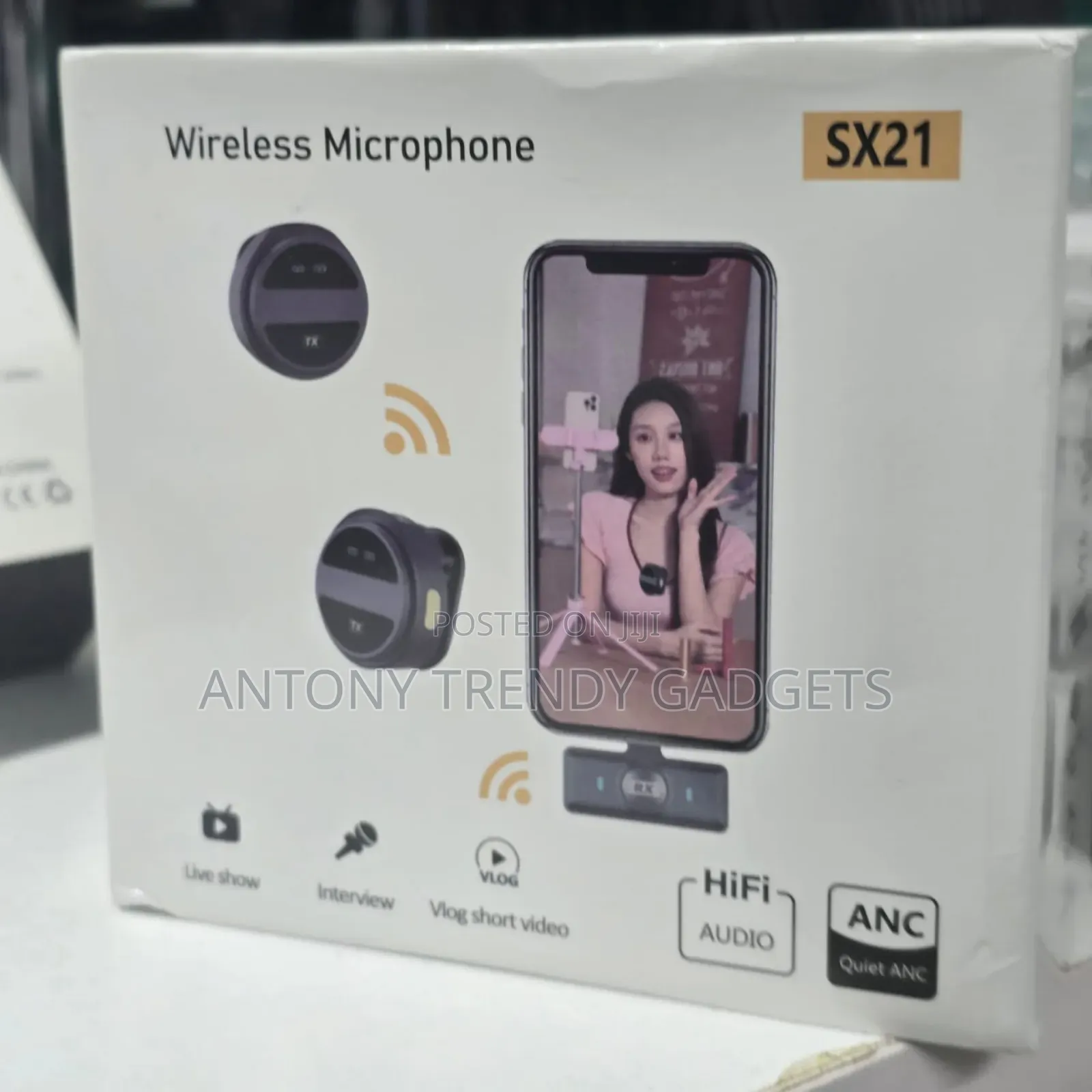 Wireless Lavalier Microphone Sx21 Button Microphone