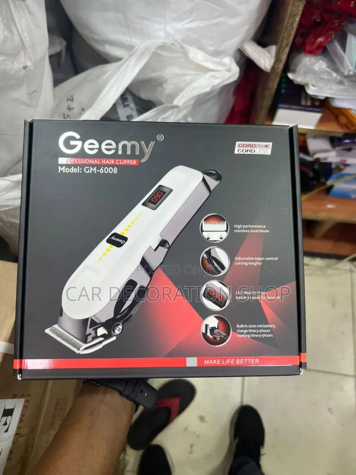 Geemy Personal Rechargeable Shaver With Blades