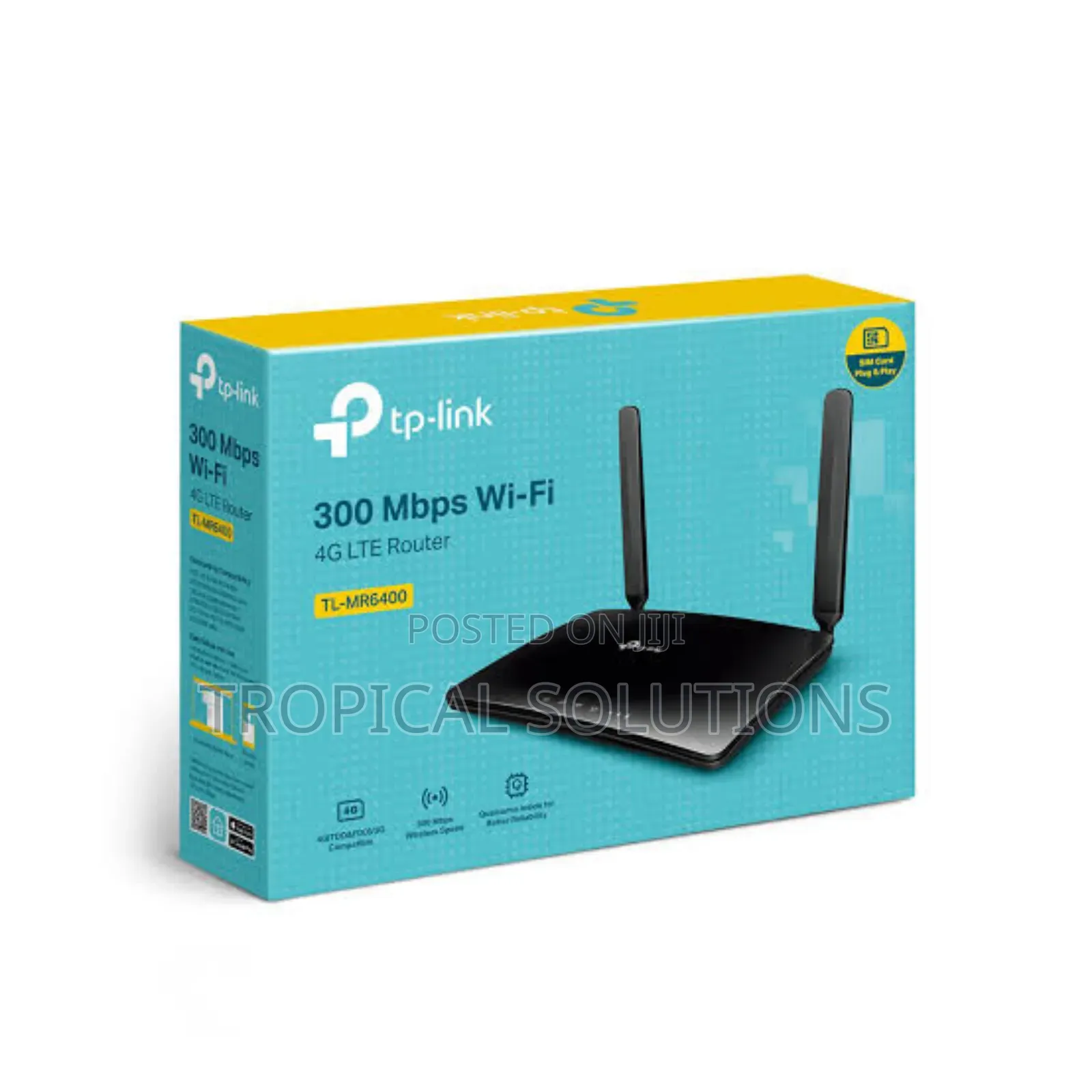 Tp-Link 300mbps Wireless N 4g Lte Router Tl-Mr6400