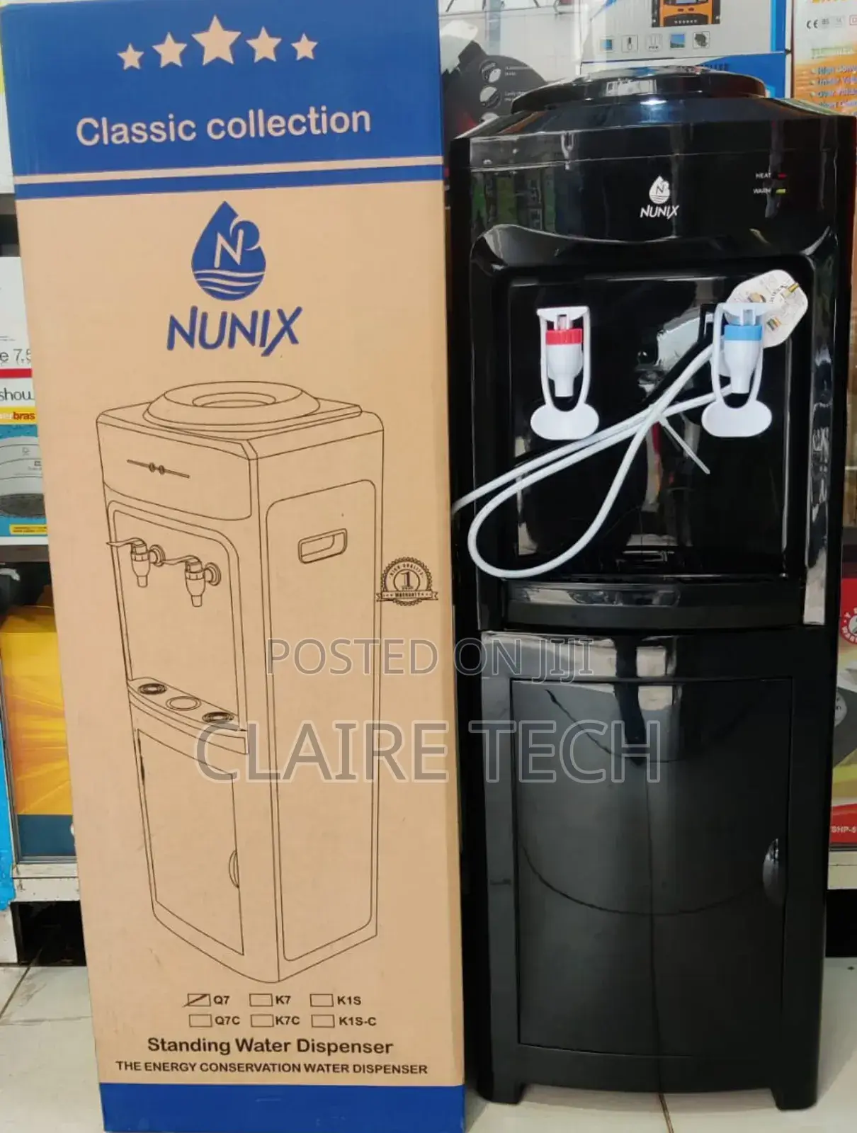 *Nunix Dispenser Hot and Normal Q7 Black