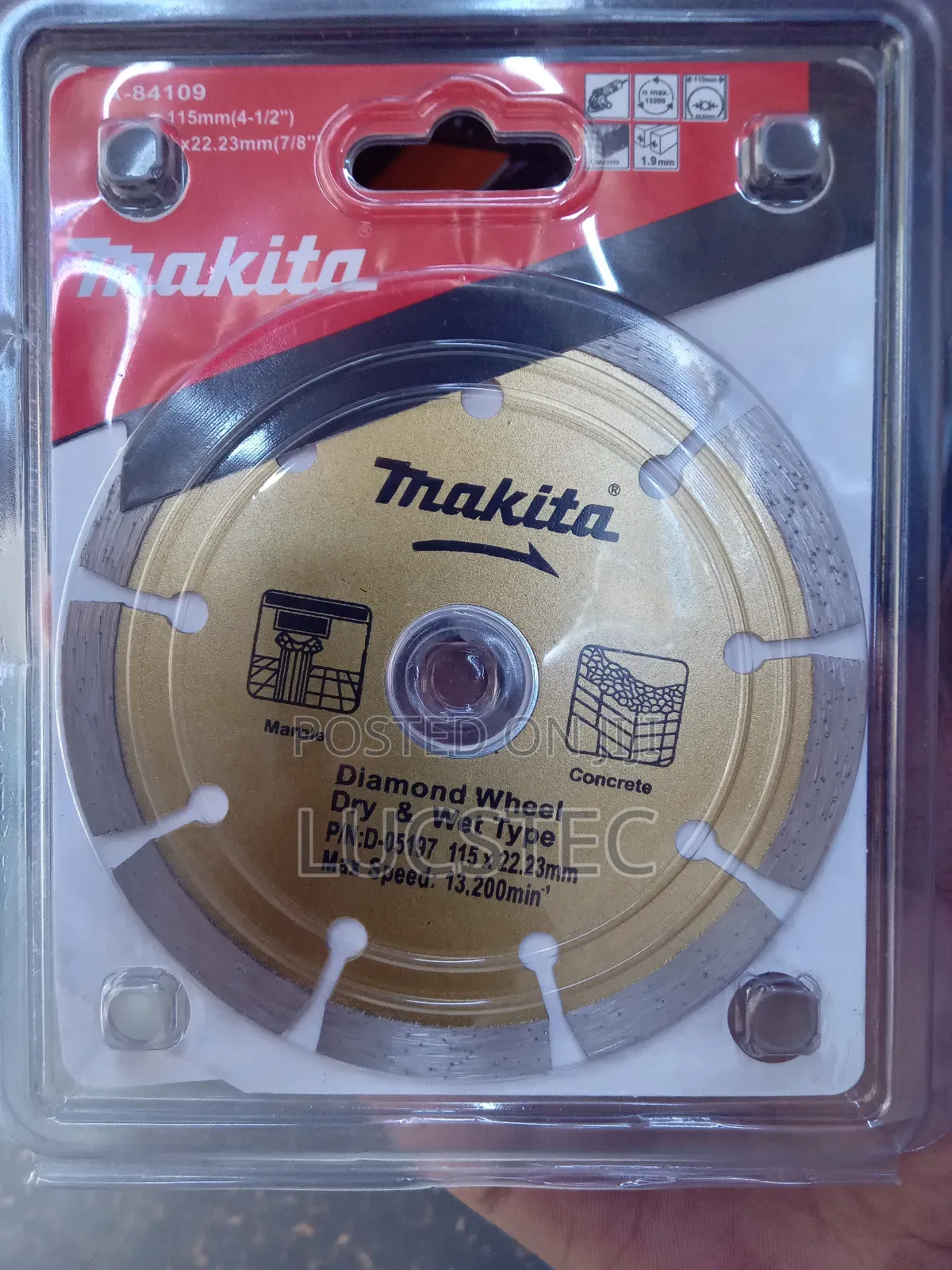 Wheel Makita D-05197 Diamond Wheel