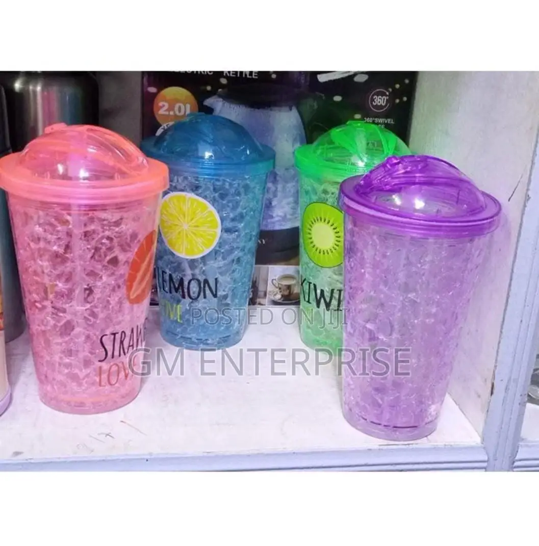 Stylish Double Wall Frost Ice Smoothie Cup.