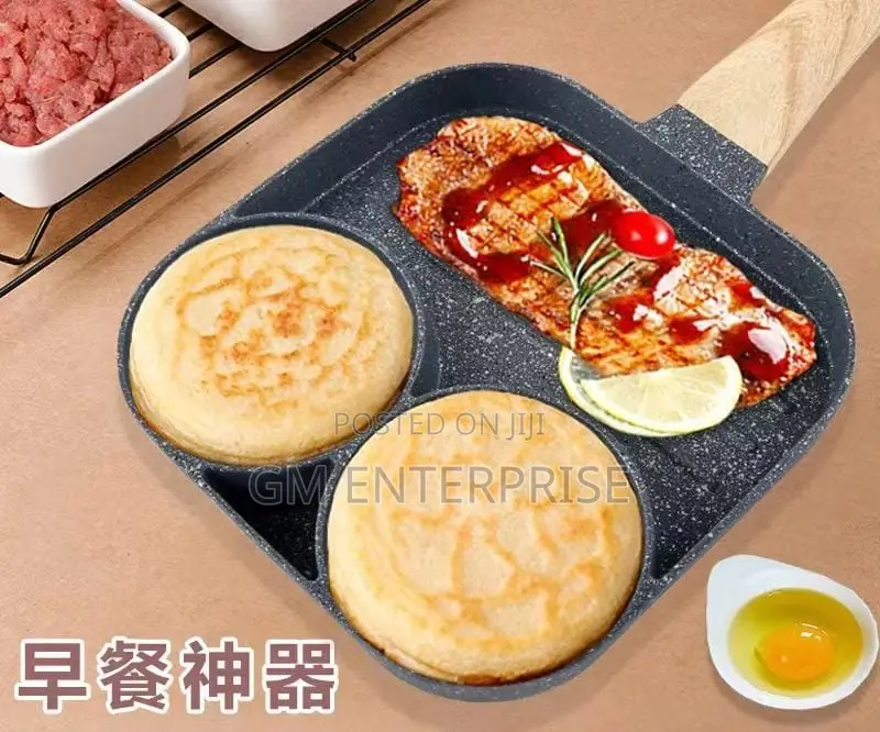 Heavy Granite Non~Stick 4 Slot Pan Cake /Egg Pan.