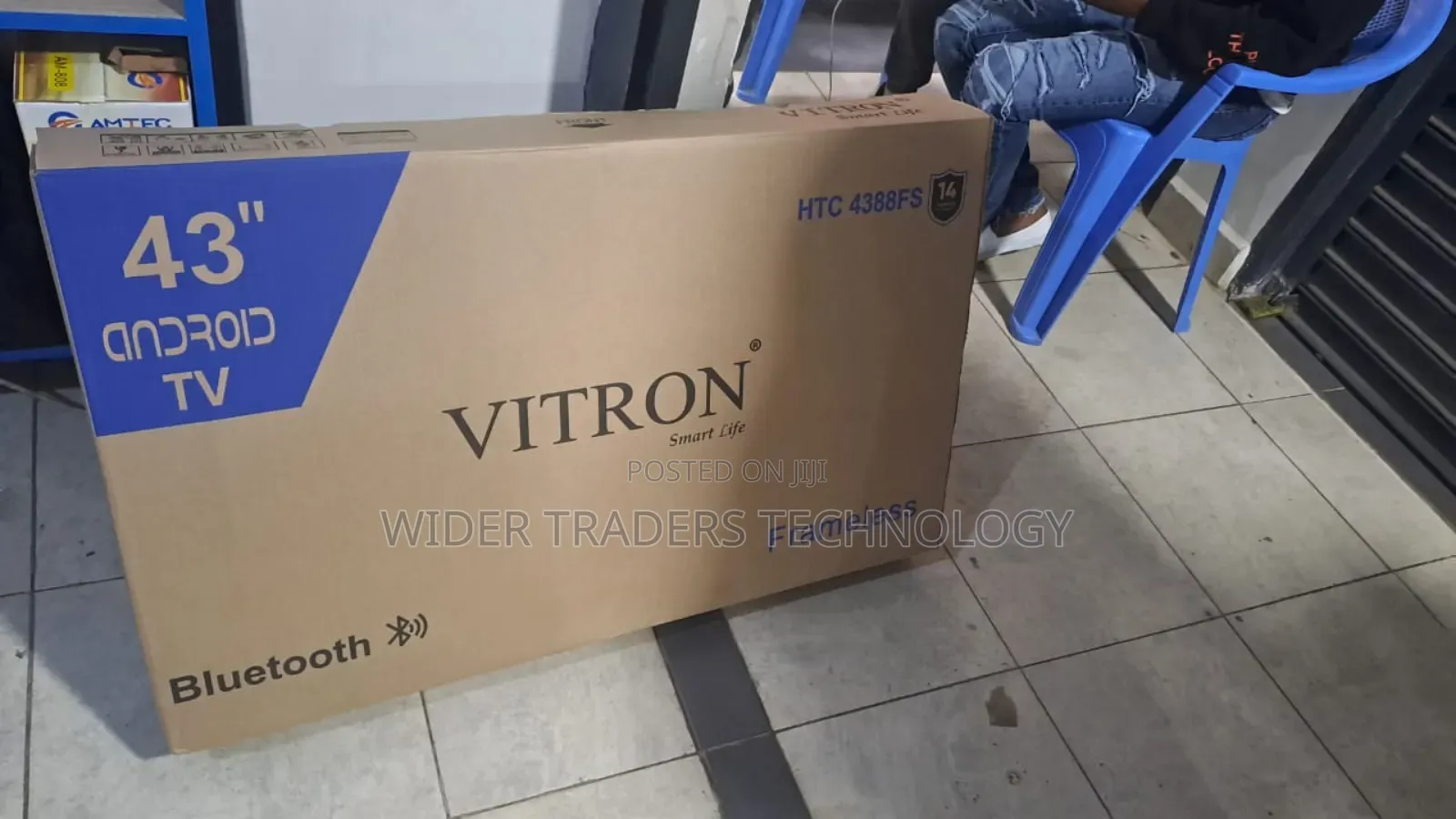 Vitron 43" Smart Android Frameless Tv 1080 Resolution