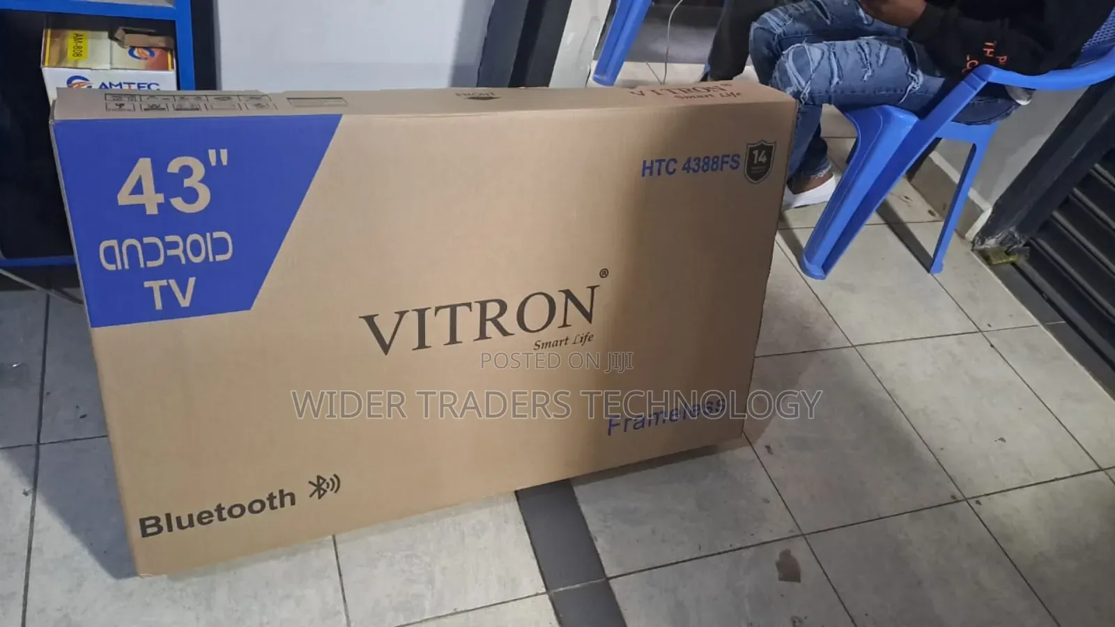 Vitron 43" Smart Android Frameless Tv 1080 Resolution