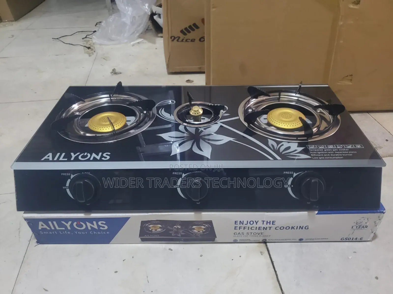 Ailyons 3 Burner Glass Top Cooker