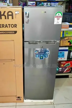 Mika 168 Litres Double Door Refrigerator (Grey) M168l/Rf