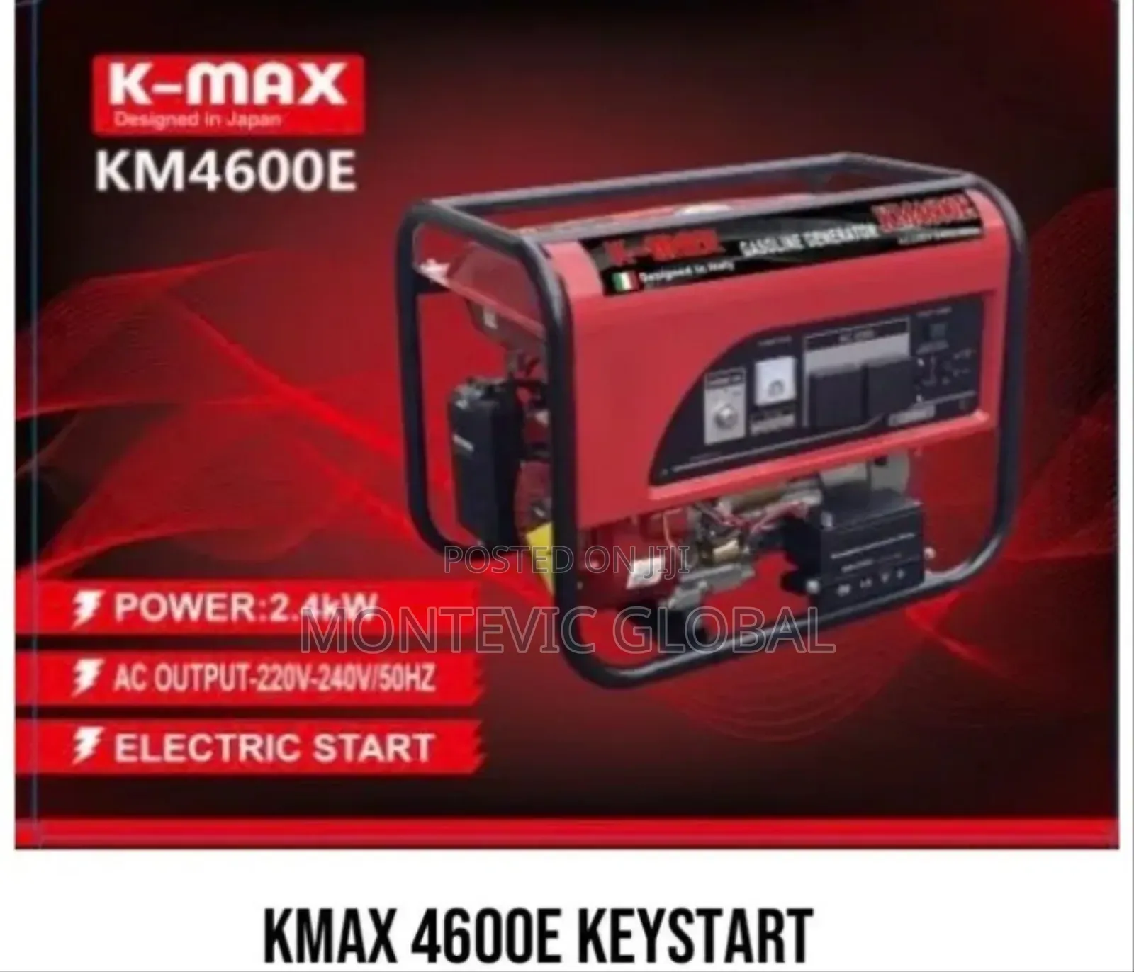 Kmax Petrol Generator 2.4kw