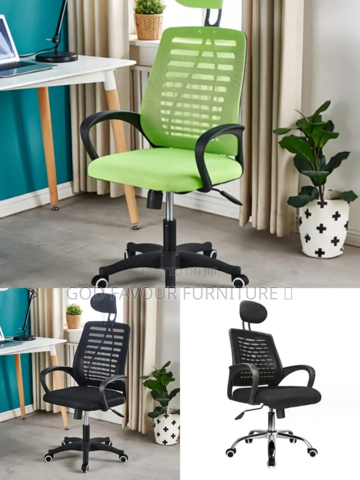 Modern Headrest Office Chair With Armrests Unique Bvc5