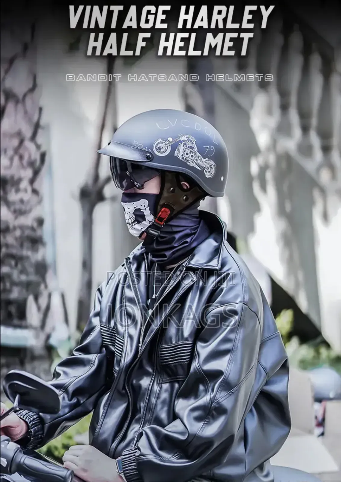 Vintage Half Face Helmet