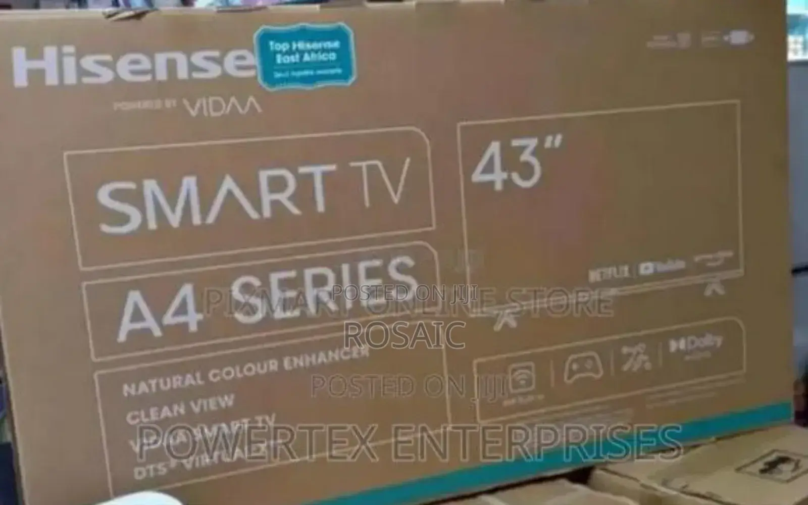 A4 Hisense 43" Smart Tv Frameless