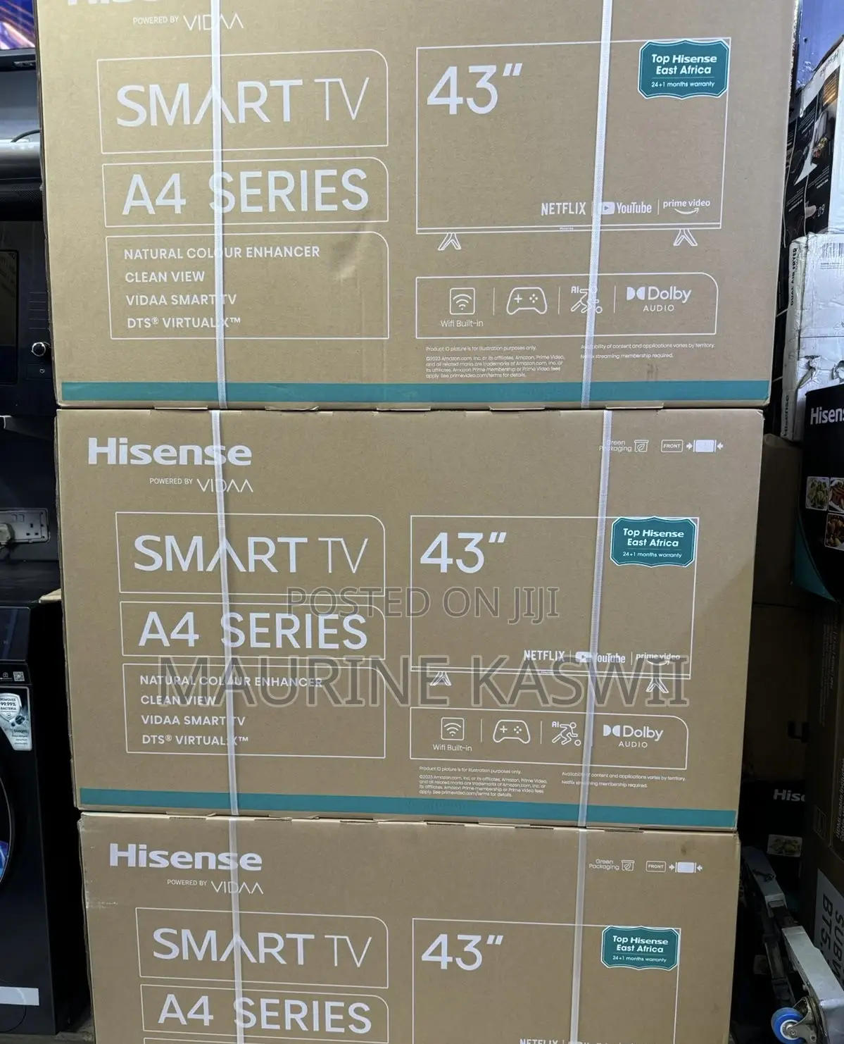 Hisense 43” Smart Frameless Full Hd Resolution TV 43 A4(2025
