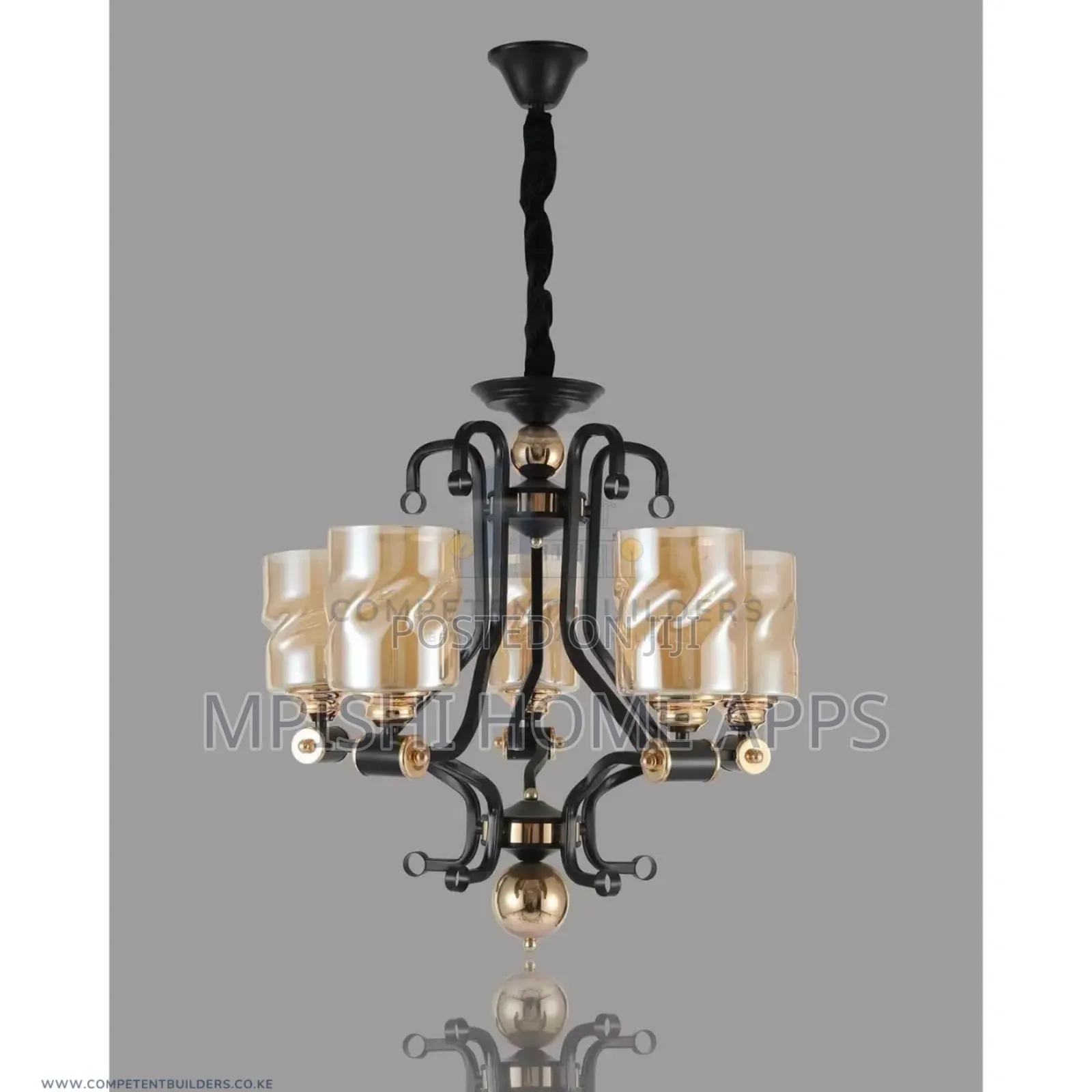 5 Glasses Pendant Light