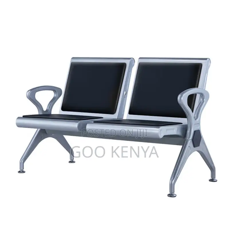 Office Chair ; Steel Waiting Room Bench for Public Use