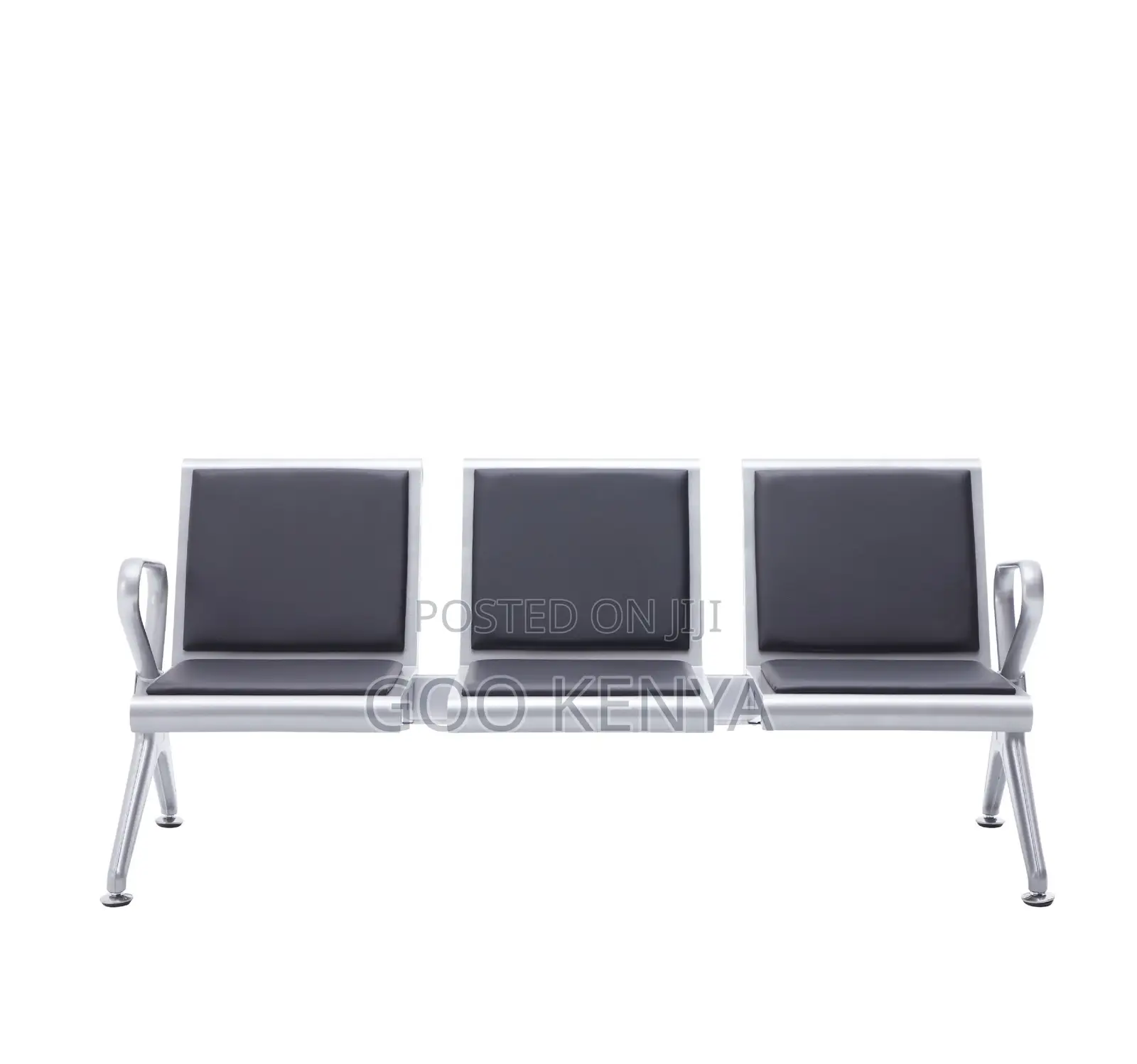 Office Chair ; Steel Waiting Room Bench for Public Use