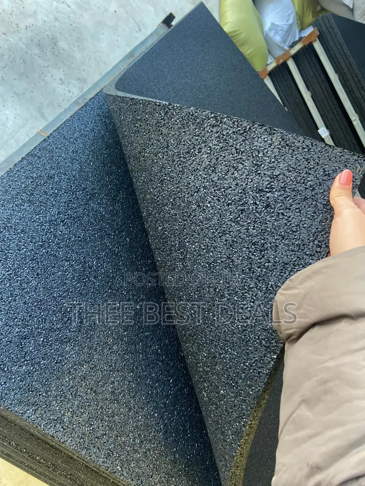 Rubber Gym Mats 1m by 1 M ,15mm