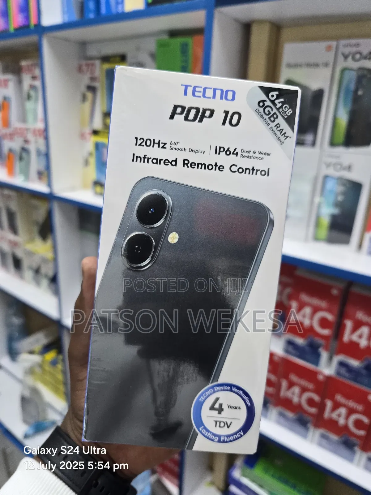 New Tecno Pop 10 64 GB Black