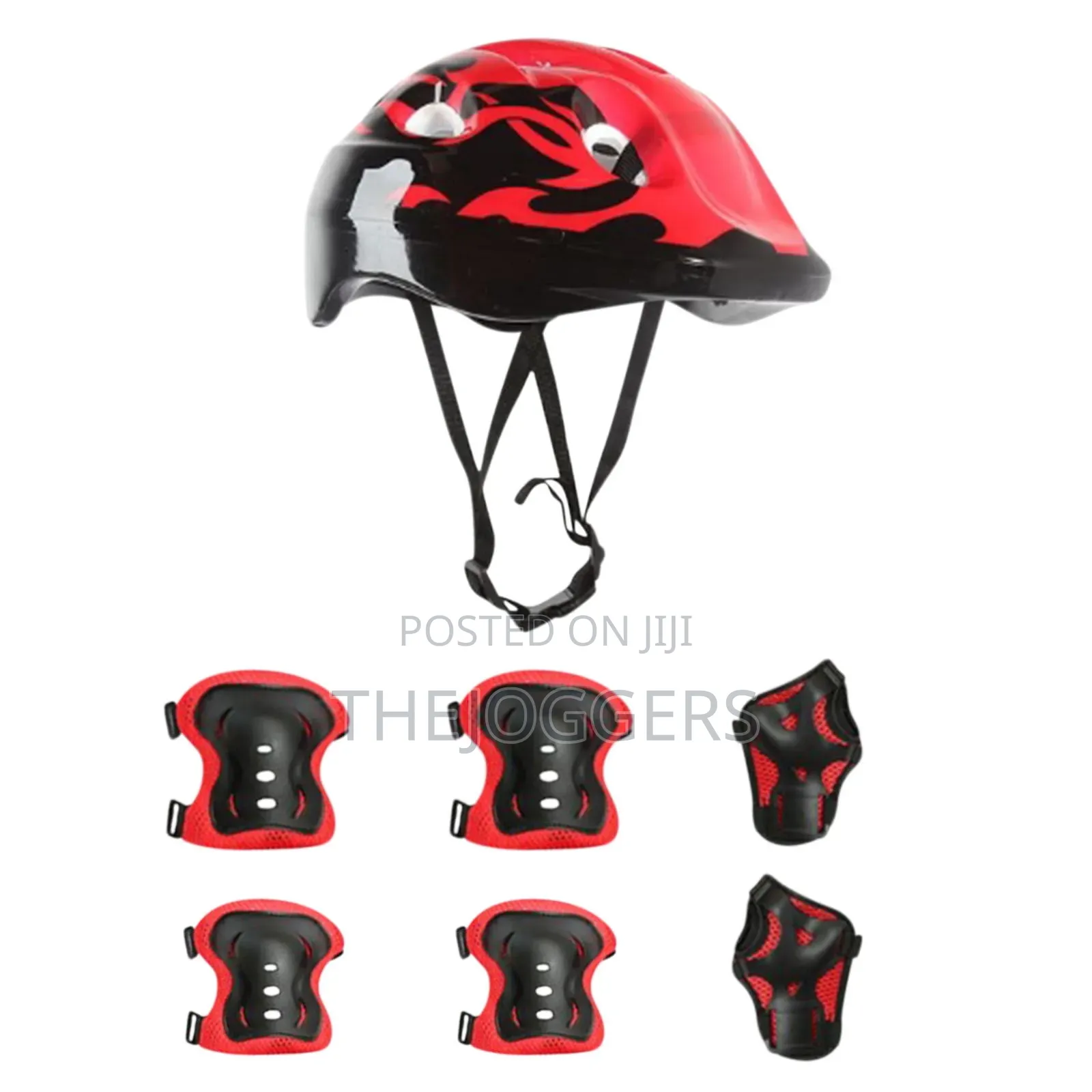 7pcs Set Children's Protective Gear Safety Helmet Knee Elbow