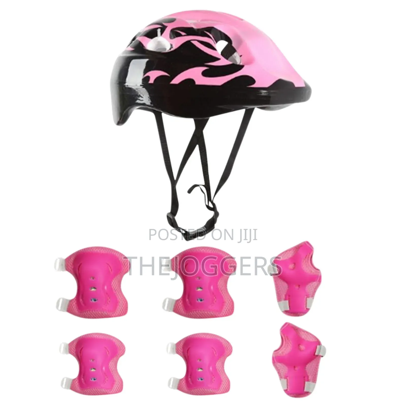 7pcs Set Children's Protective Gear Safety Helmet Knee Elbow