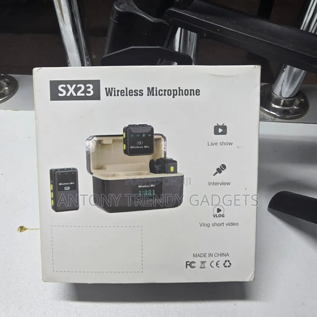 Sx23 Wireless Lavalier – Dual Mic Set With Led Display
