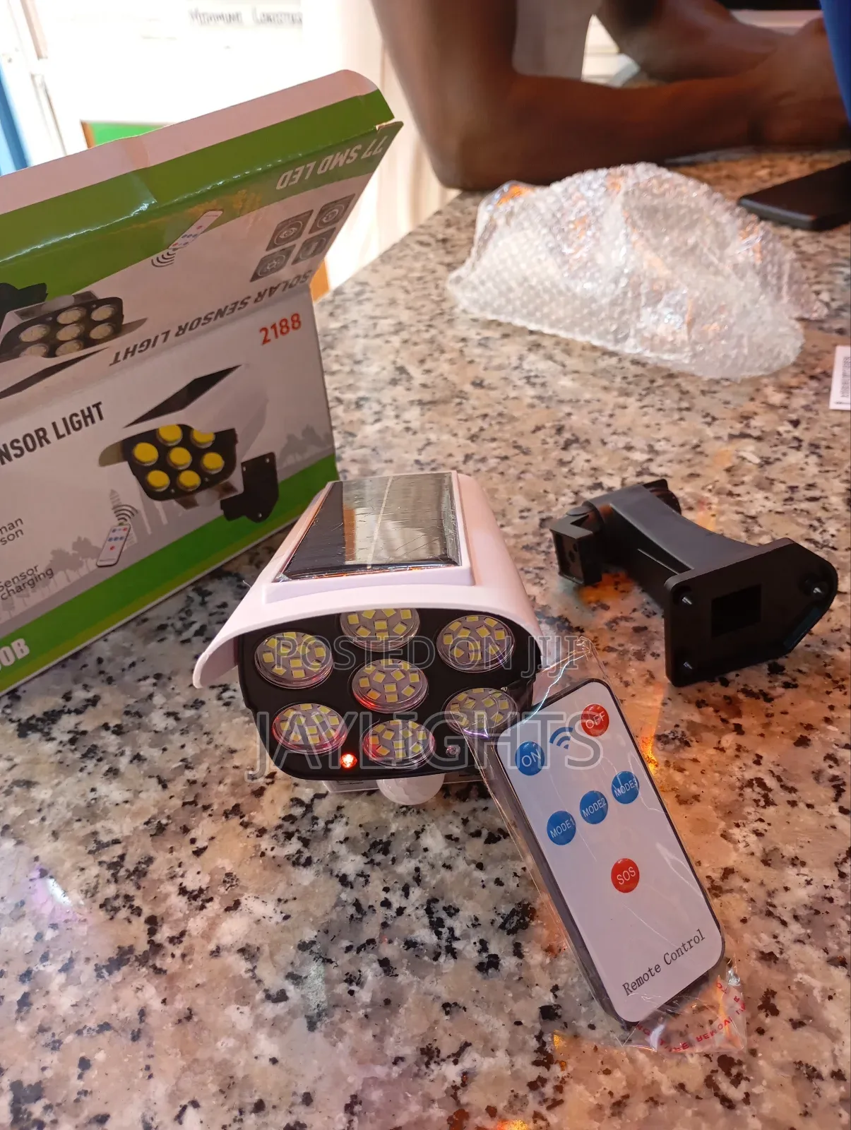 Solar Motion Lights Outdoor Wall Light Monitor Camera