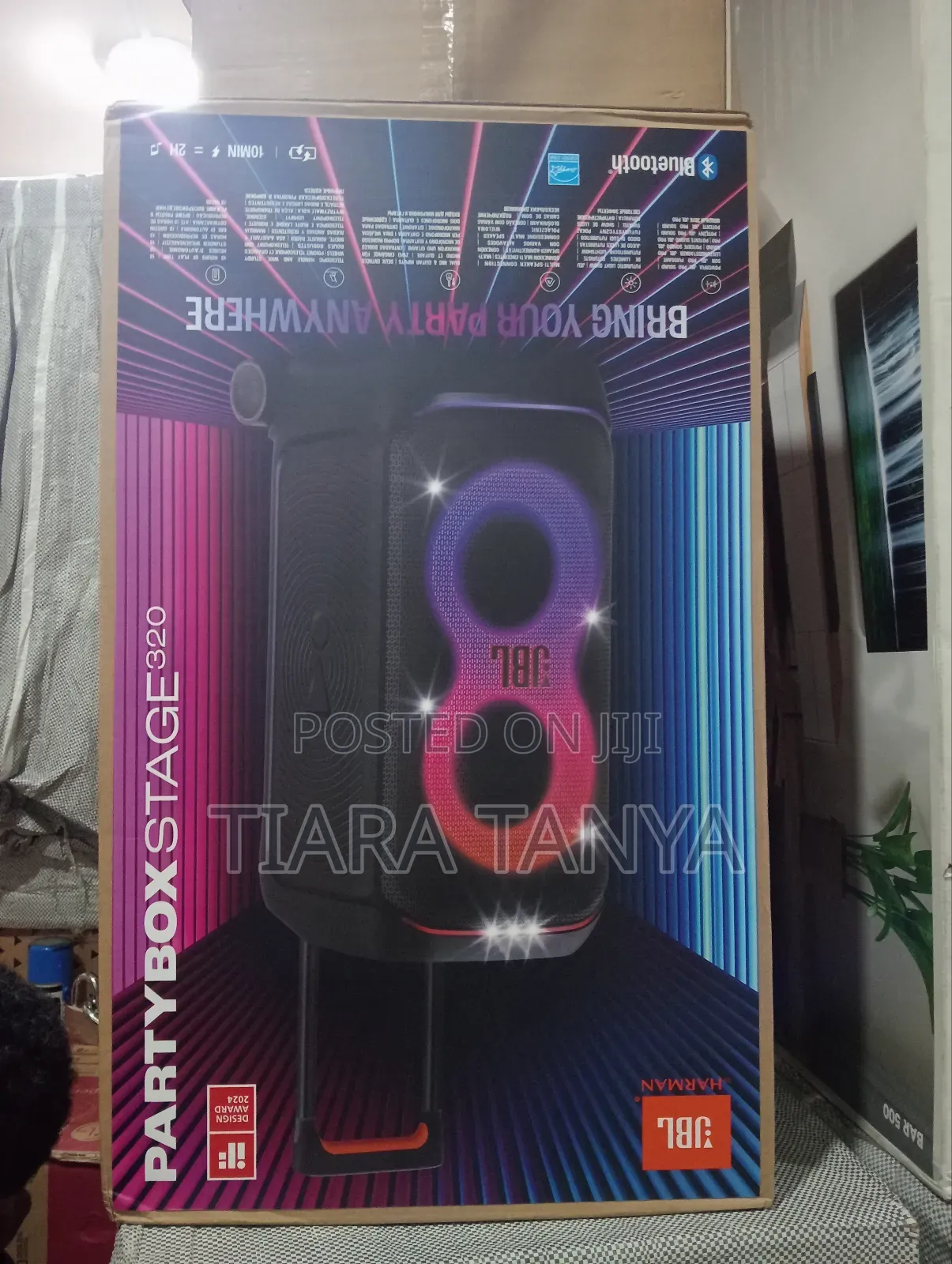 JBL Partybox Stage 320 Portable Speaker With Wheels