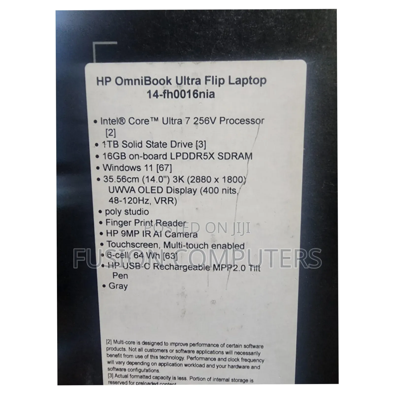 New HP OmniBook X Laptop 14-Fe0097nr 16GB Intel Core Ultra 7 SSD 1T