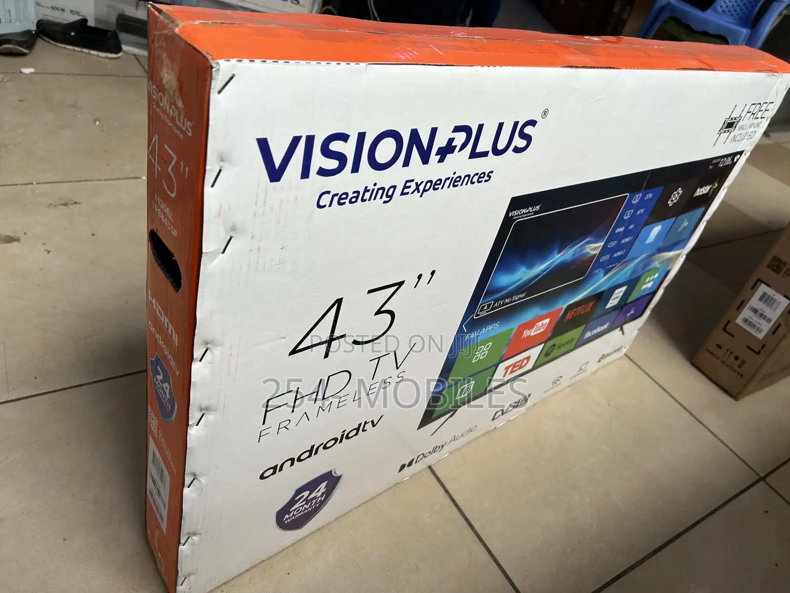 Vision Plus 43 Inch Smart Android Led Tv – Model Vp8843s